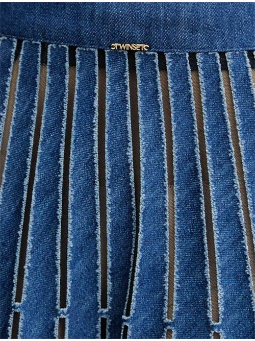 DENIM SKIRT TWIN SET | 261TP235001611 DENIM MEDIO